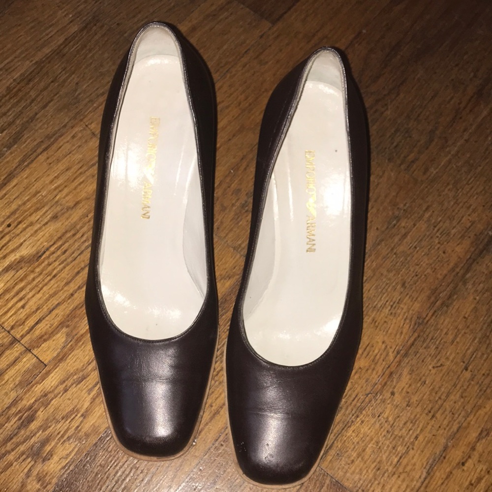 Armani brown heel